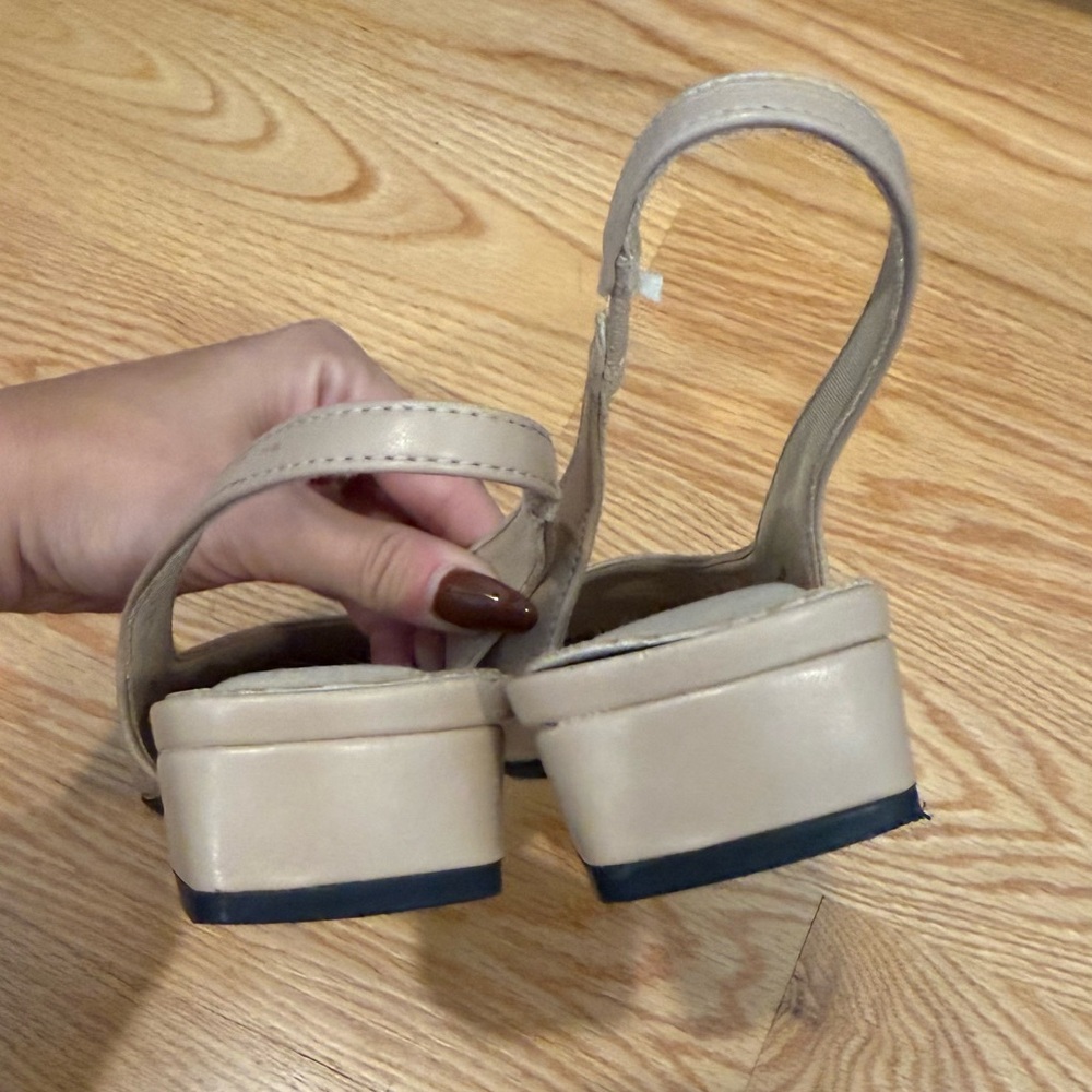 Anne Klein Two-Tone Slingback Shoes - Picture 5 of 8
